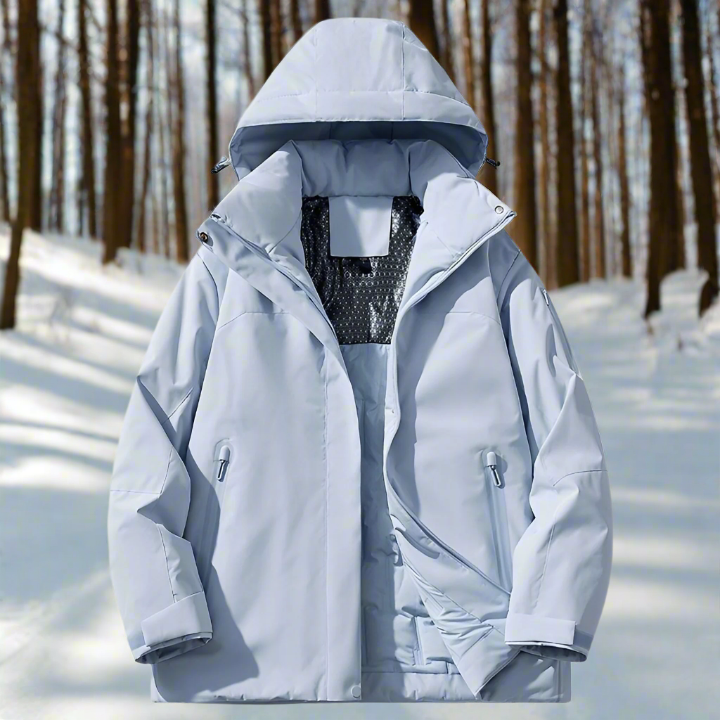 Manteau Hiver Élégant avec Capuche et Doublure Chaude pour Homme - LuxeStyle