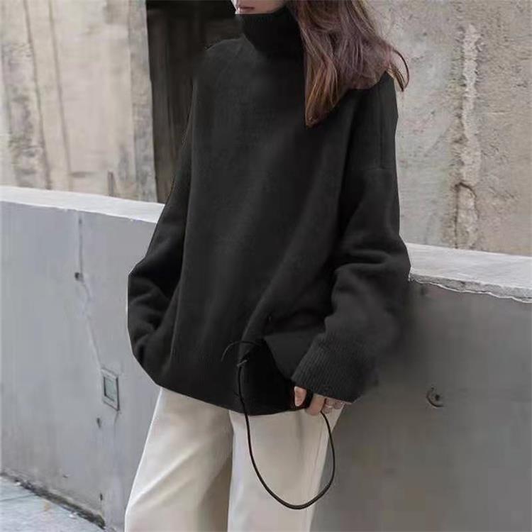 Pull Femme Laine Douce Col Roulé