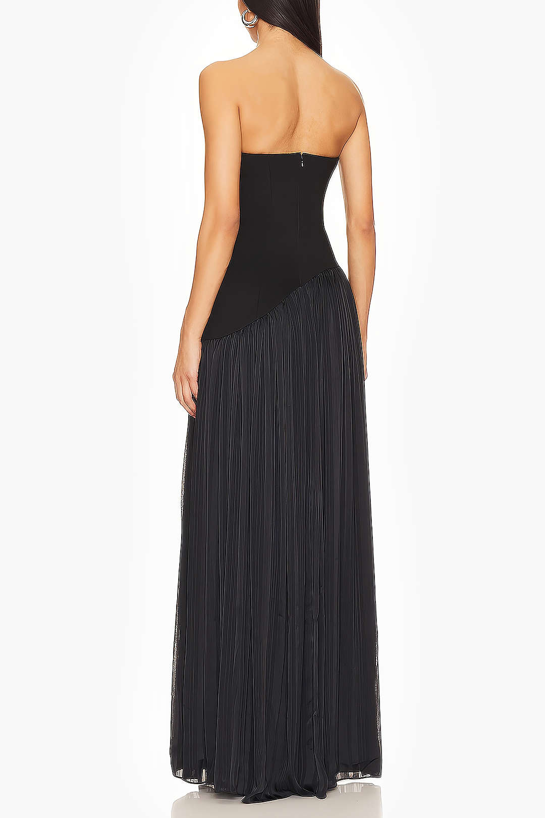 Robe du soir élégante noir décolletée pour femme - LuxeStyle
