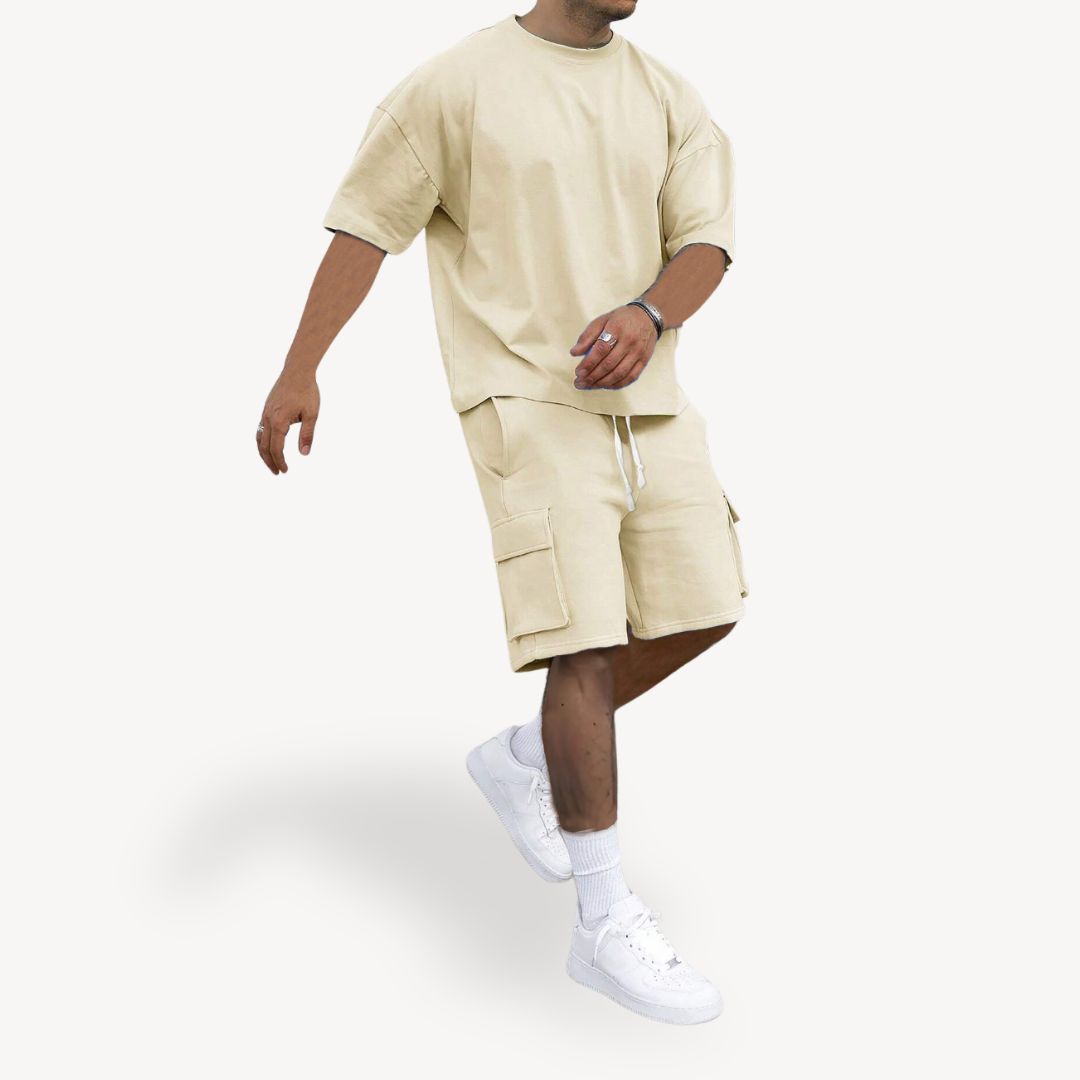 Tenue décontractée coton homme été