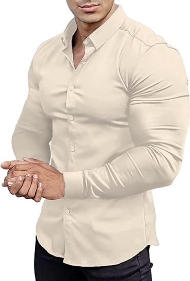 Chemise Homme Élégante Stretch pour Travail ou Soirée