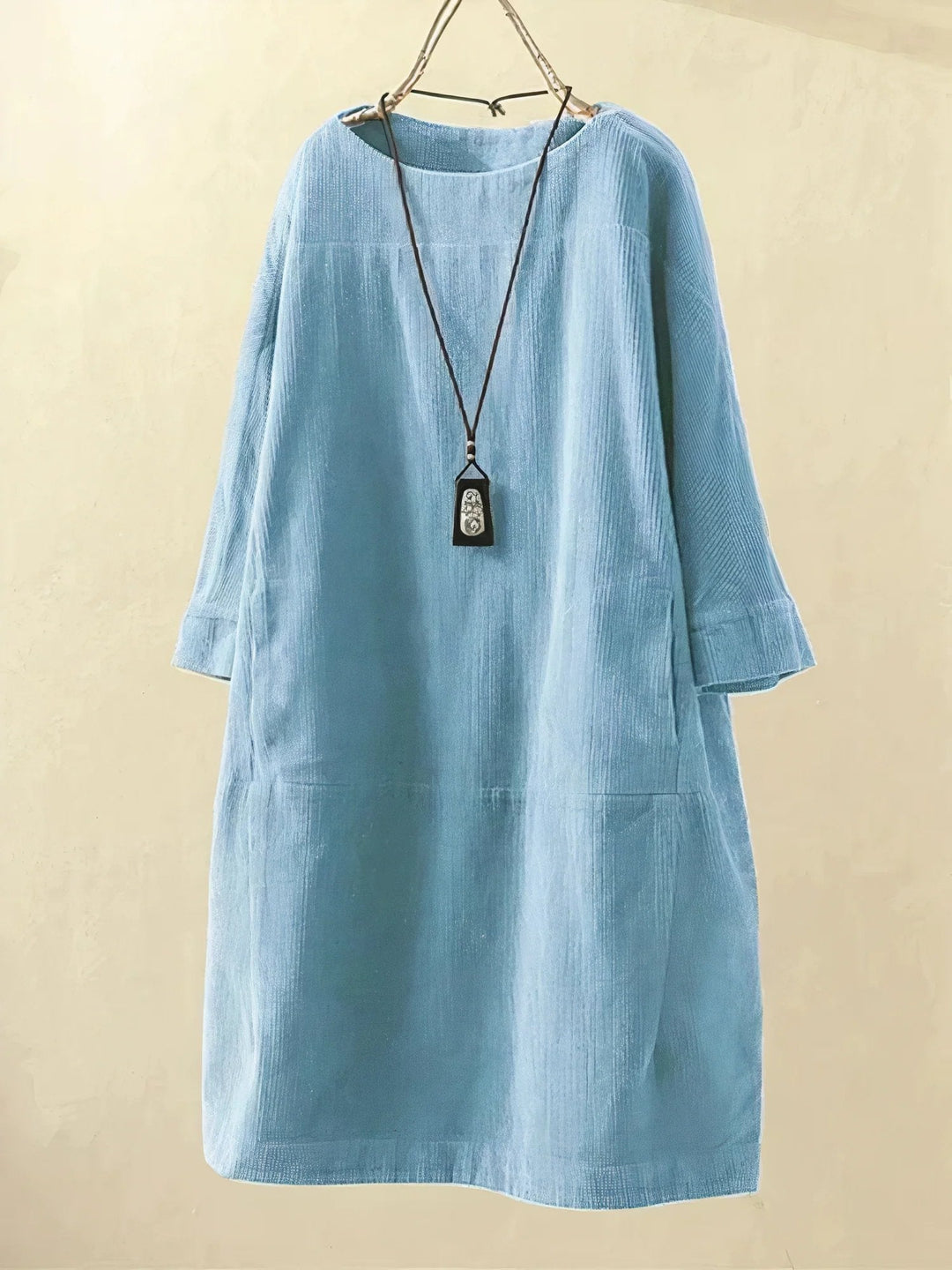 Robe Femme Velours Vert Foncé Manches Longues