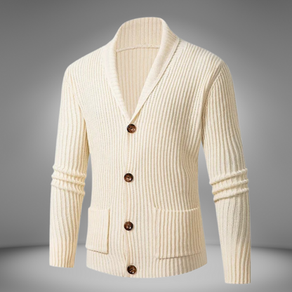 Cardigan casual confortable avec manches longues et poches pratiques