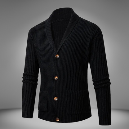 Cardigan casual confortable avec manches longues et poches pratiques