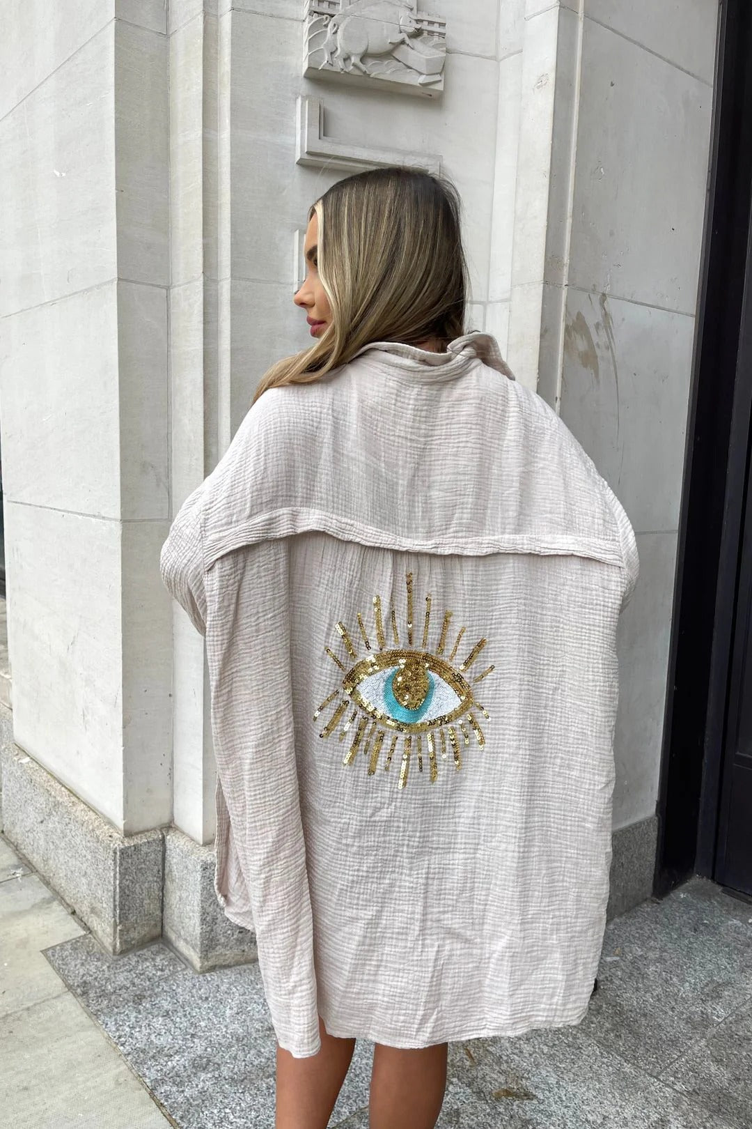 Kimono Femme Élégant Léger avec Broderie Colorée pour Été - LuxeStyle