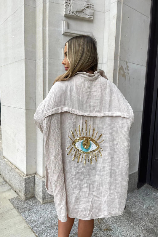 Kimono Femme Élégant Léger avec Broderie Colorée pour Été - LuxeStyle