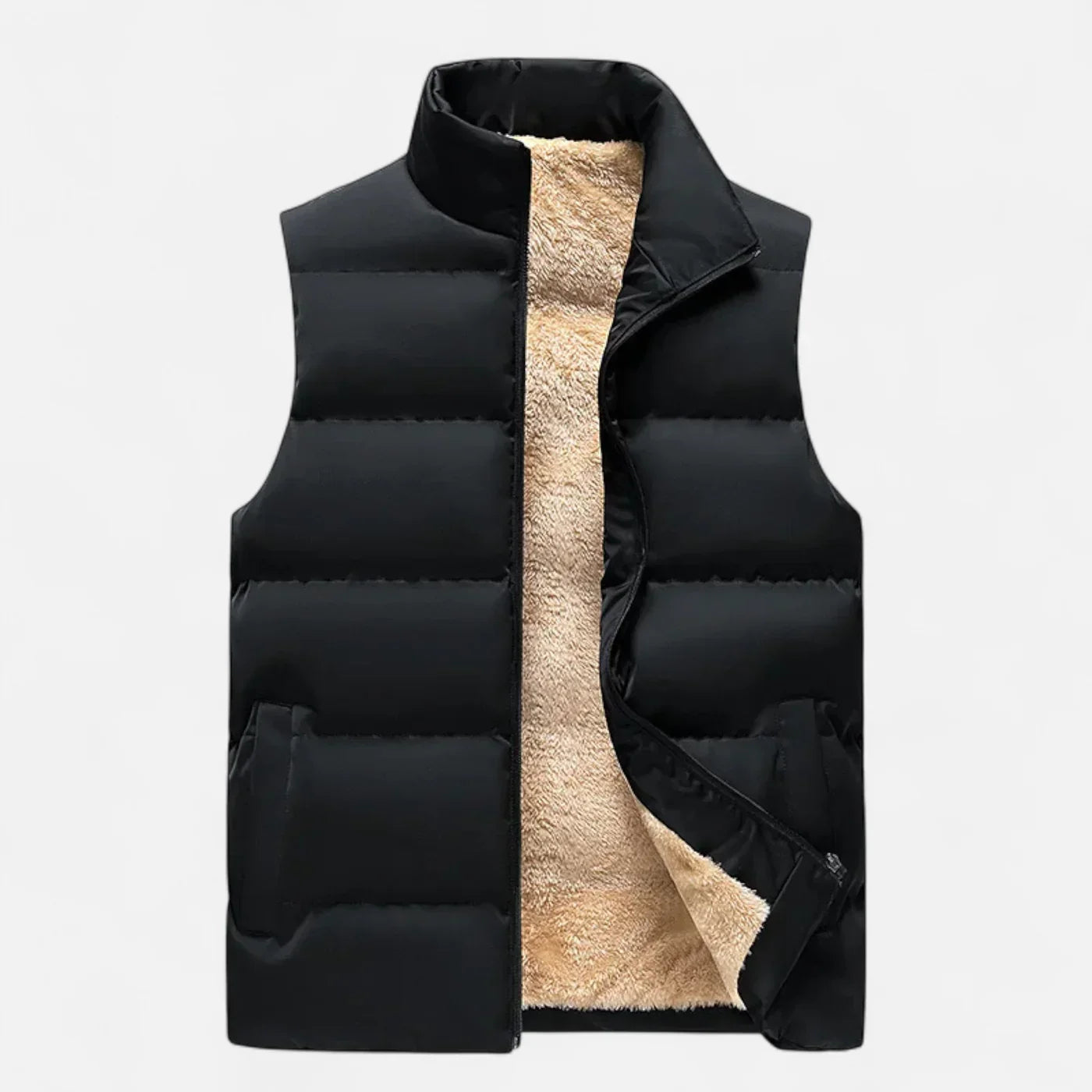 Gilet Homme Hiver Laine Douce - Gilet en Laine Polaire Élégant