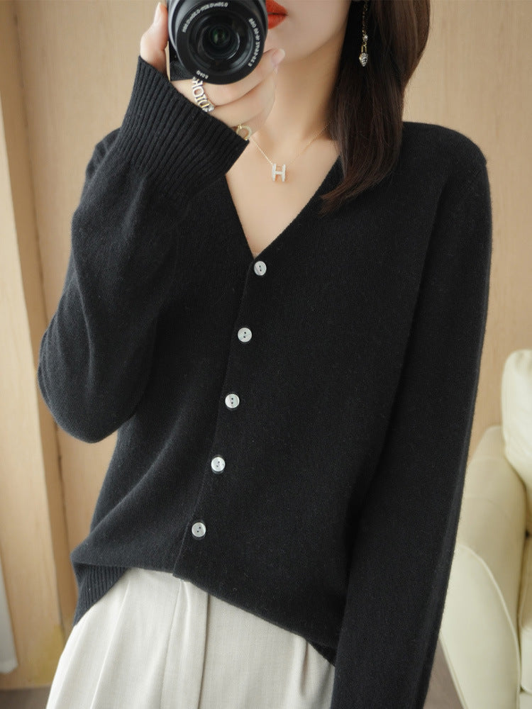 Cardigan Oversize En Cachemire À Boutons Pour Femme | Manches Longues