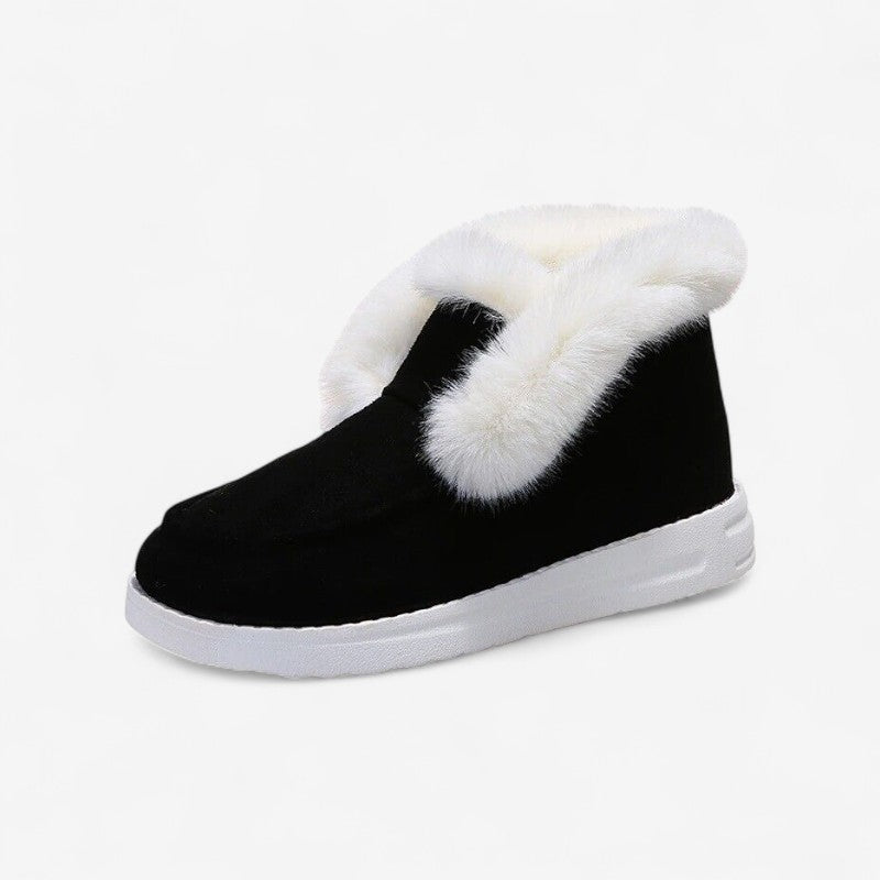 Bottines Femmes Bout Rond Doublure Fourrure Chaude - LuxeStyle
