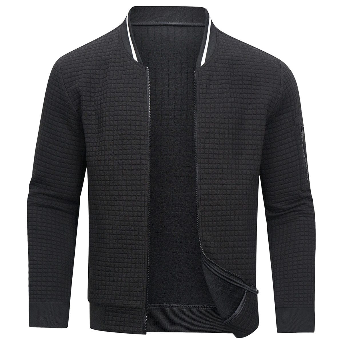 Chandail zippé douillet pour homme | Hiver chaud - LuxeStyle