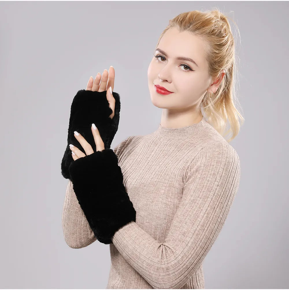 Gants Manchots Femmes Hiver Chauds pour Tous les Jours