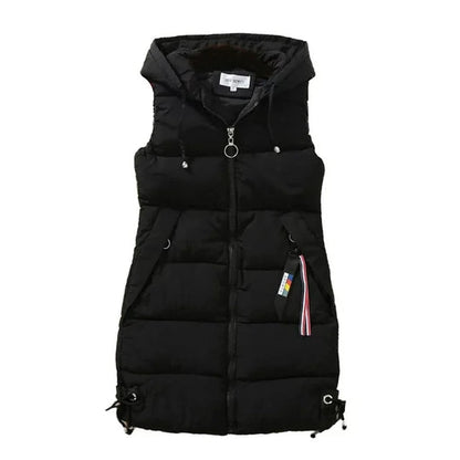 Veste mode décontractée sans manches poches zippées