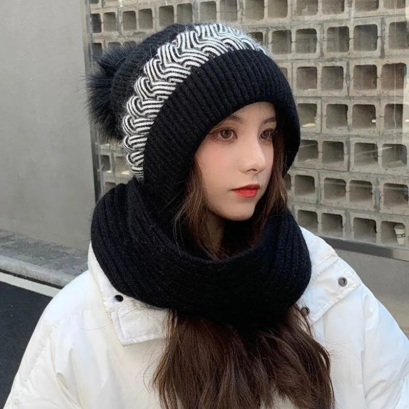 Chapeau et Écharpe Douillet Polaire pour Femme