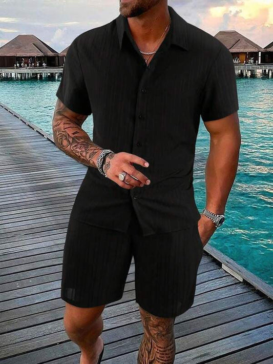 Chemise Décontractée Col Bouton Élégante - LuxeStyle