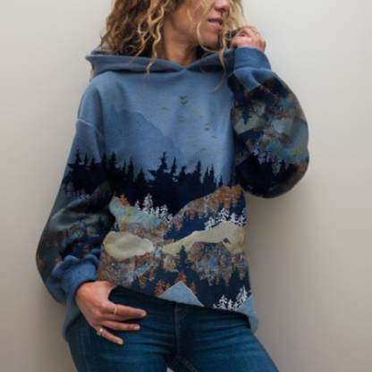 Sweat À Capuche Coloré Confortable pour Femme