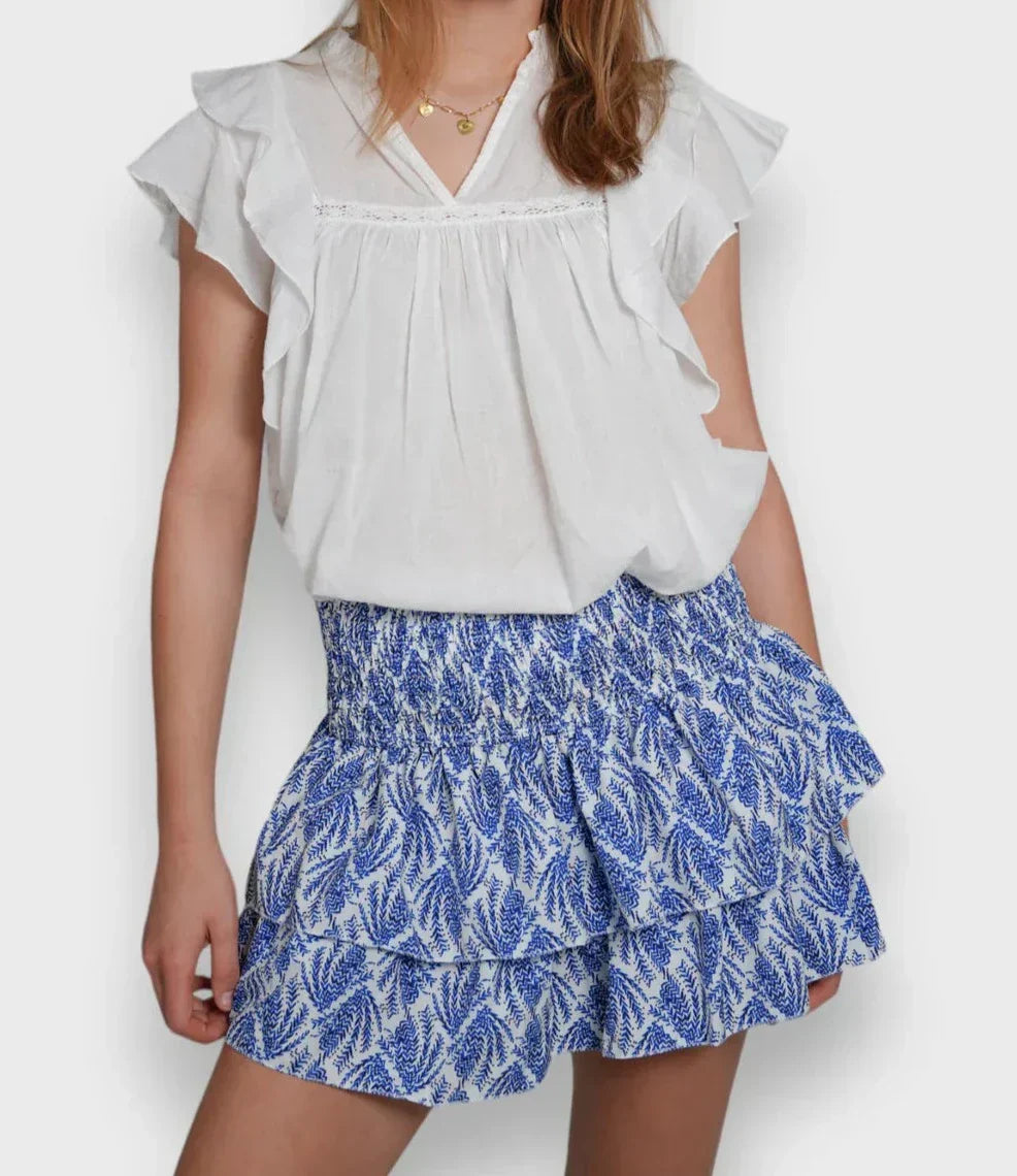 Jupe Été Florale Femme - Robe Courte Légère avec Short Intérieur