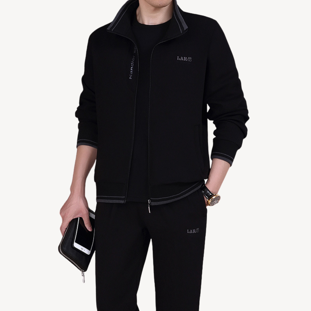 Survêtement Homme Élégant Zippé Réglable pour Sport Loisir