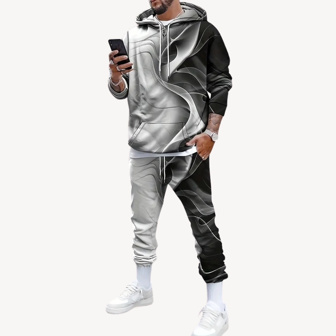 Tenue Sport Homme Décontractée à Capuche Zippée