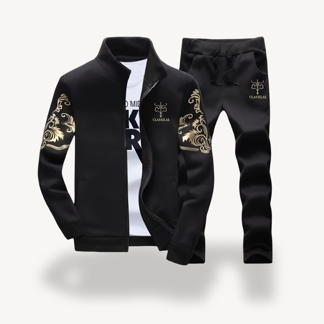 Survêtement Homme Élégant Doré pour Sport et Loisirs - LuxeStyle