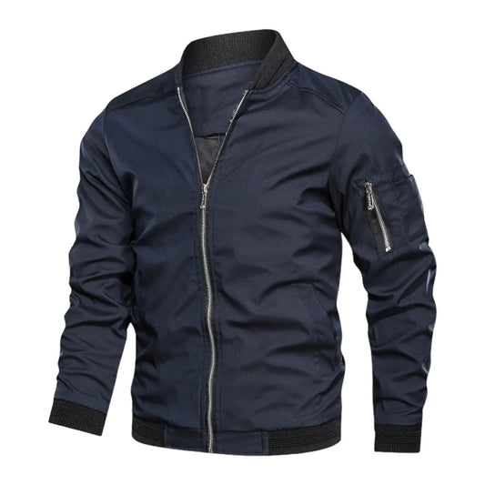 Veste Homme Imperméable Sportive à Fermeture Éclair - LuxeStyle