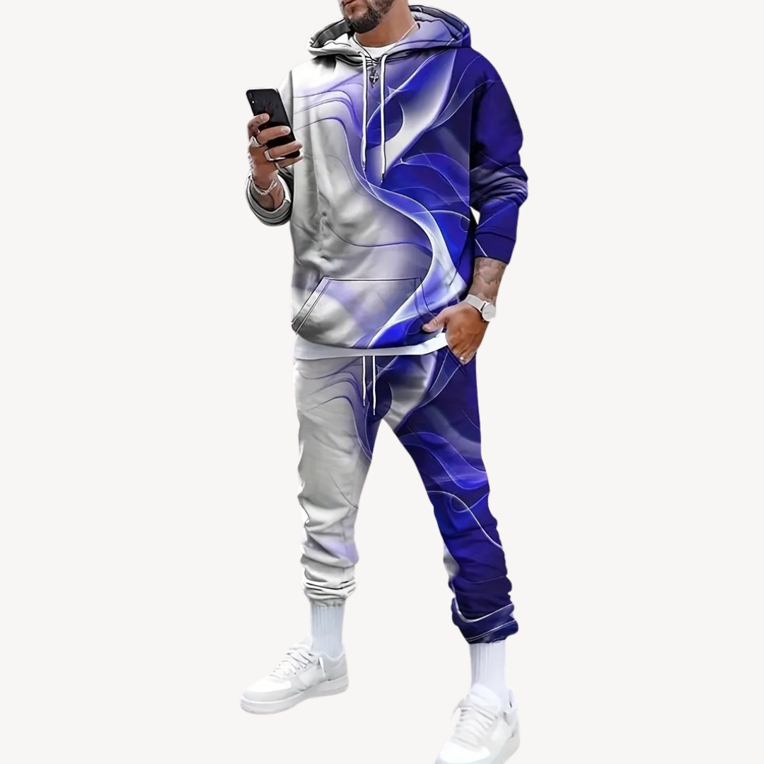 Tenue Sport Homme Décontractée à Capuche Zippée - LuxeStyle