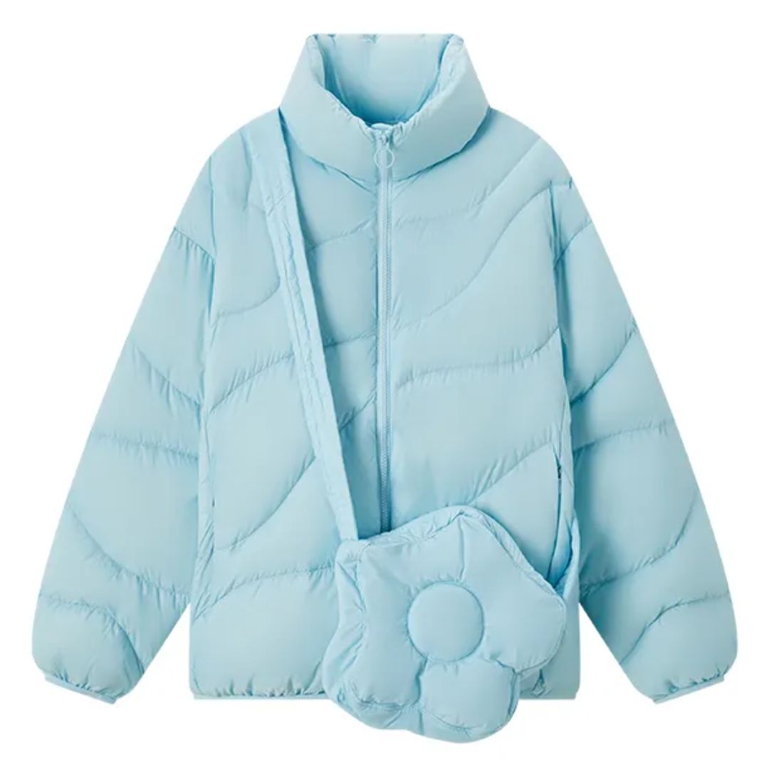 Doudoune Femme Élégante Col Montant pour Hiver - LuxeStyle