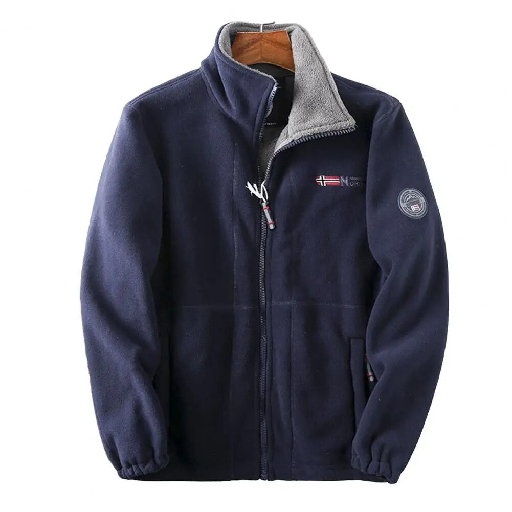 Blouson Homme Hiver Court avec Fermeture Éclair