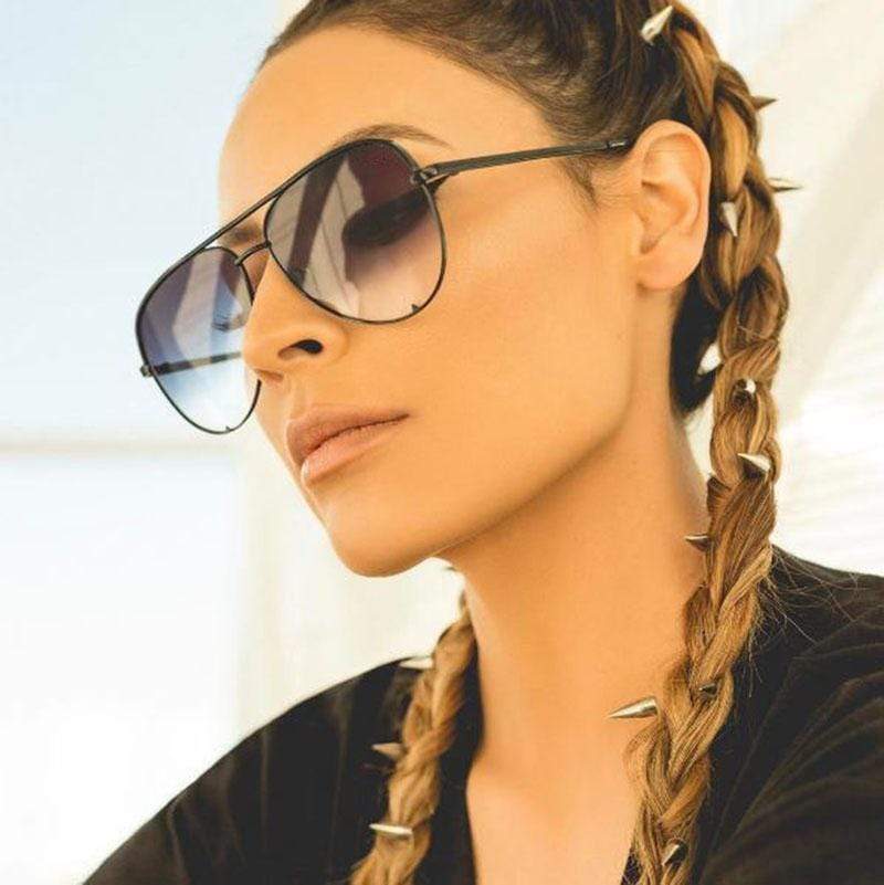 Lunettes de Soleil Féminines avec Verres Réfléchissants pour Femme Sportive