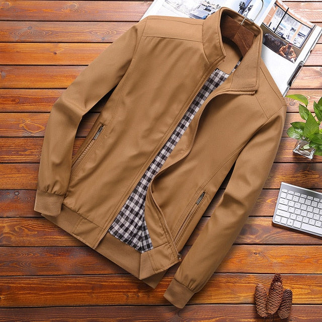 Veste Bomber Élégante Taille Fine pour Homme