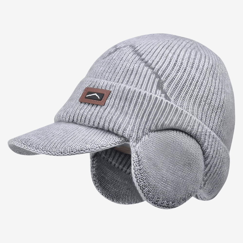 Bonnet Hiver Chaud avec Cache-Oreilles et Visière - luxestyle