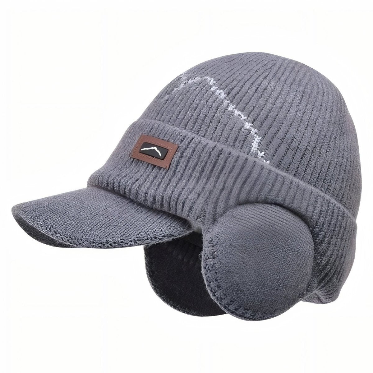 Bonnet Hiver Chaud avec Cache-Oreilles et Visière