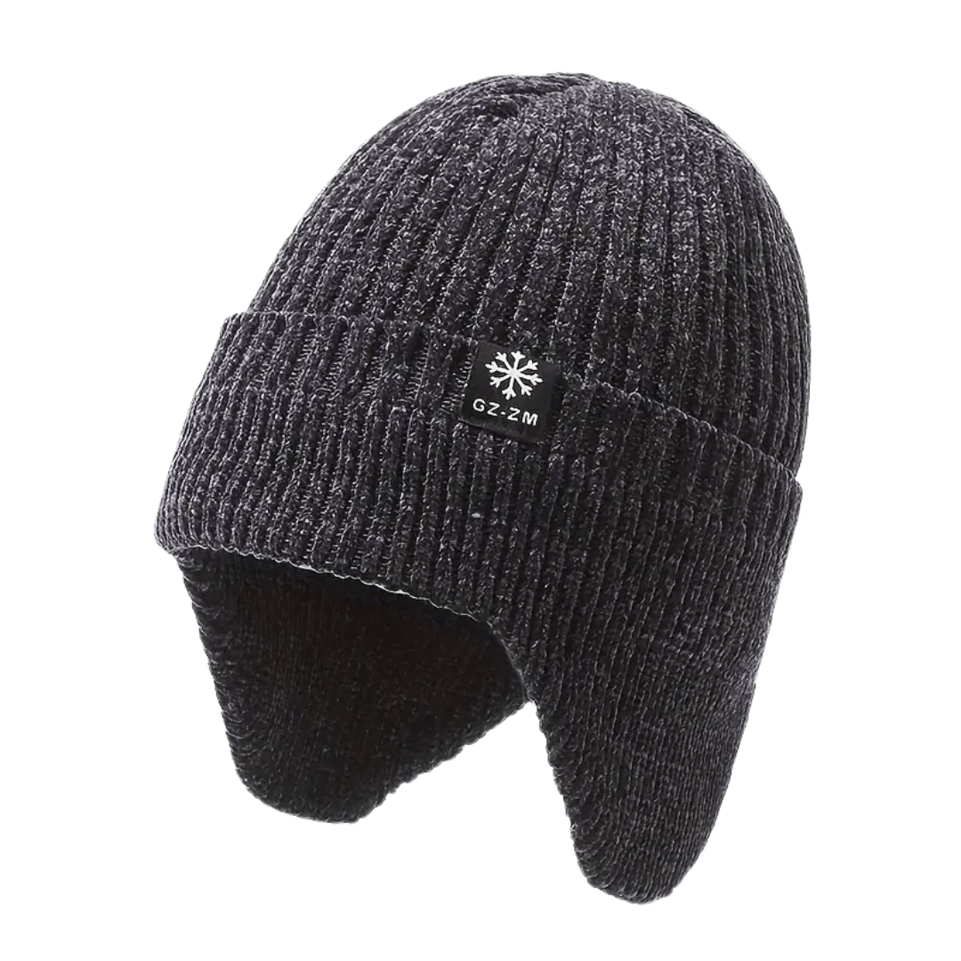 Bonnet Hiver Chaud Doublé avec Oreilles Couvertes