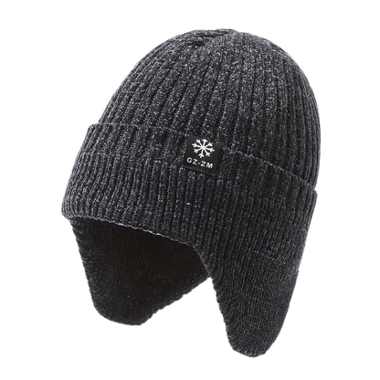 Bonnet Hiver Chaud Doublé avec Oreilles Couvertes