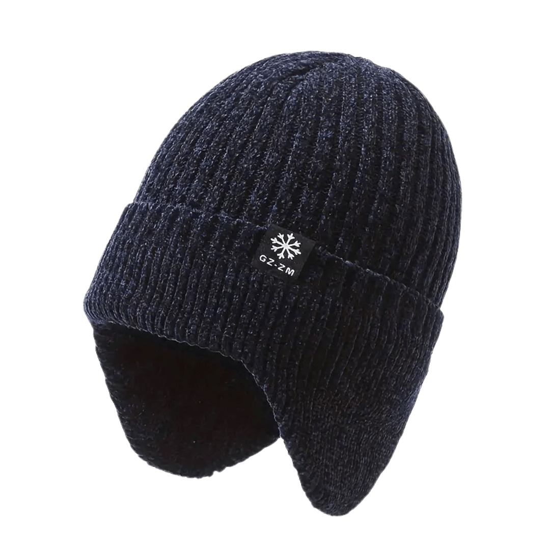 Bonnet Hiver Chaud Doublé avec Oreilles Couvertes