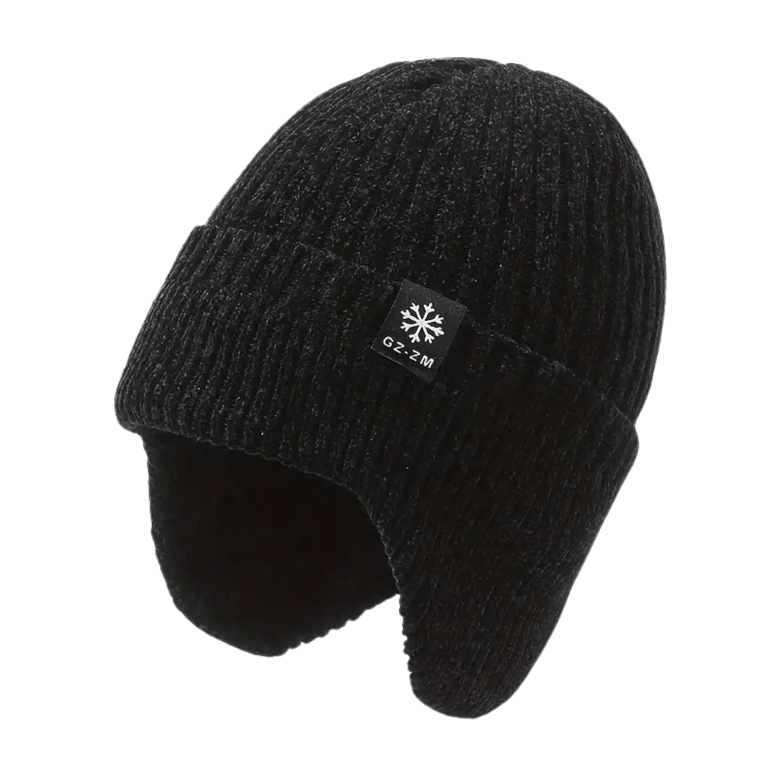 Bonnet Hiver Chaud Doublé avec Oreilles Couvertes