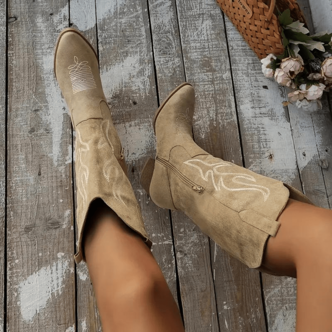 Bottes Country Chic Femme – Look Western Élégant & Confortable - LuxeStyle