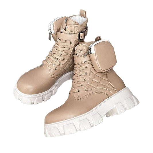 Bottes Plates-Formes Hautes pour Femme Automne - LuxeStyle