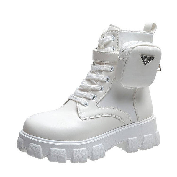 Bottes Plates-Formes Hautes pour Femme Automne