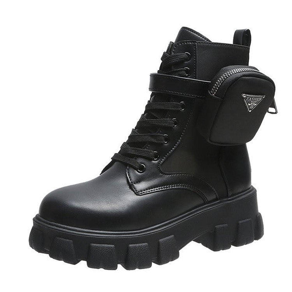 Bottes Plates-Formes Hautes pour Femme Automne