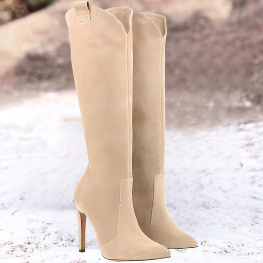 Bottes Hauts Talons Confort Pour Femme Automne-Hiver - LuxeStyle