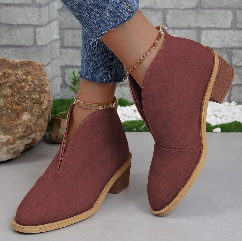 Bottines Chelsea Élégantes à Talons pour Femme - Parfaites pour Automne et Hiver