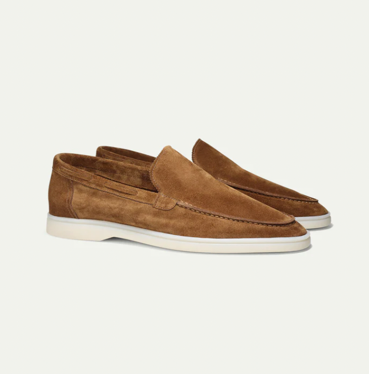 Chaussures Décontractées Homme Cuir Gris Chic