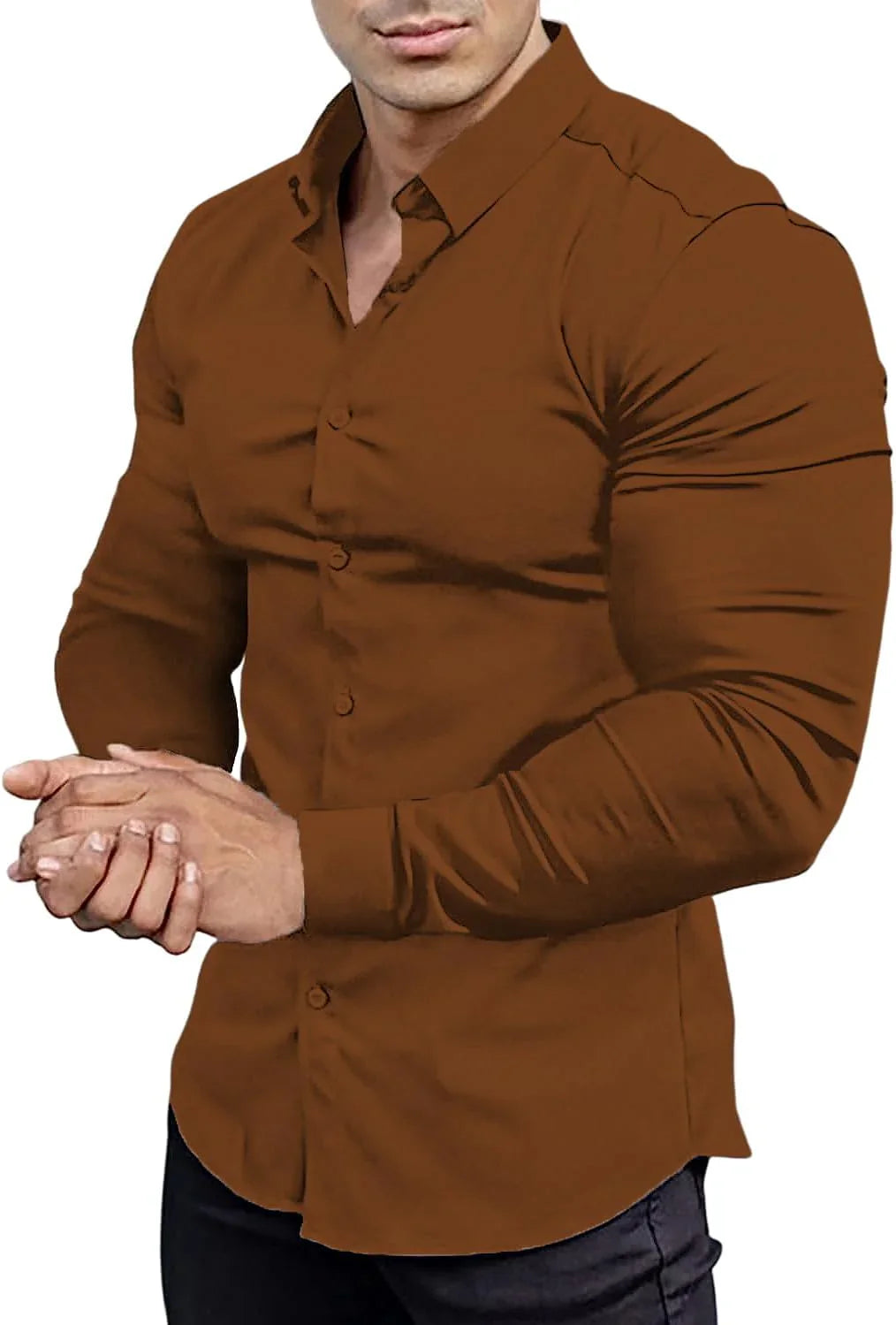 Chemise Homme Élégante Stretch pour Travail ou Soirée