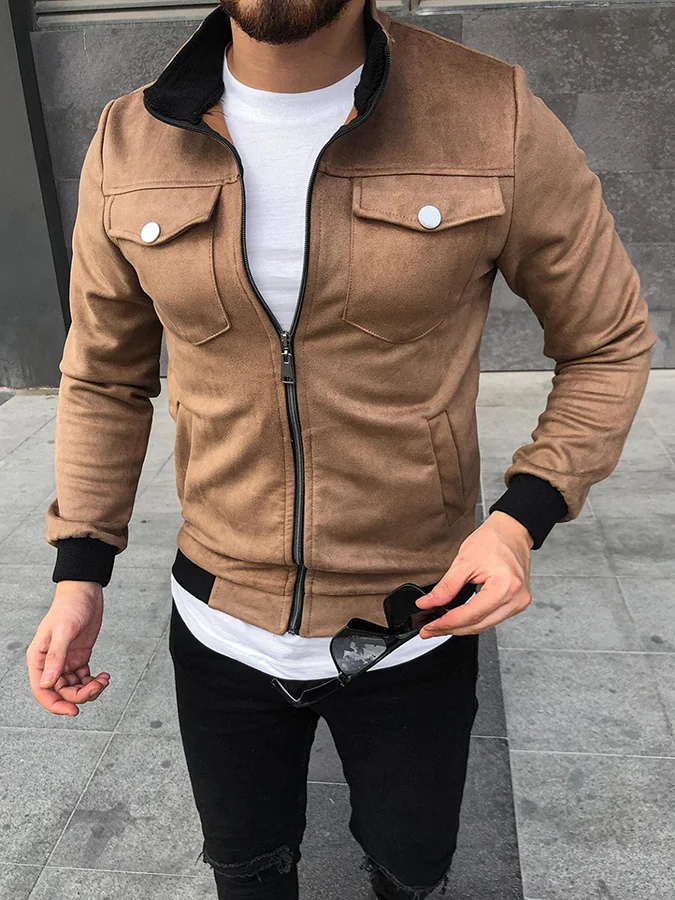 Veste Blouson Cuir Homme Style Rétro - luxestyle