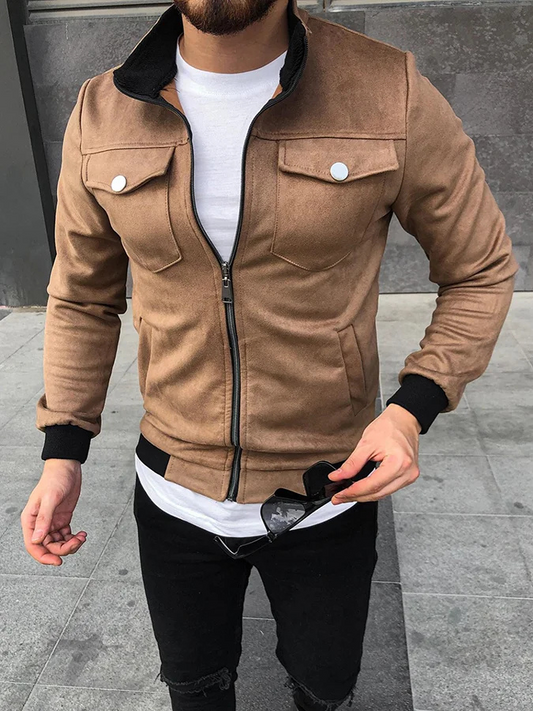 Veste Blouson Cuir Homme Style Rétro - luxestyle