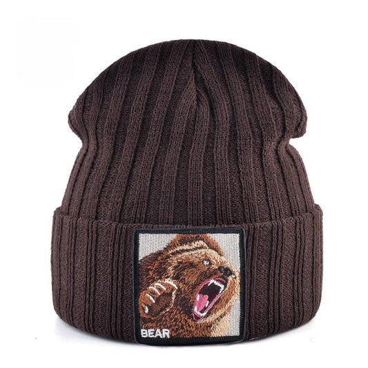 Bonnet Tricoté Élégant à Motifs Hivernal pour Adulte - LuxeStyle