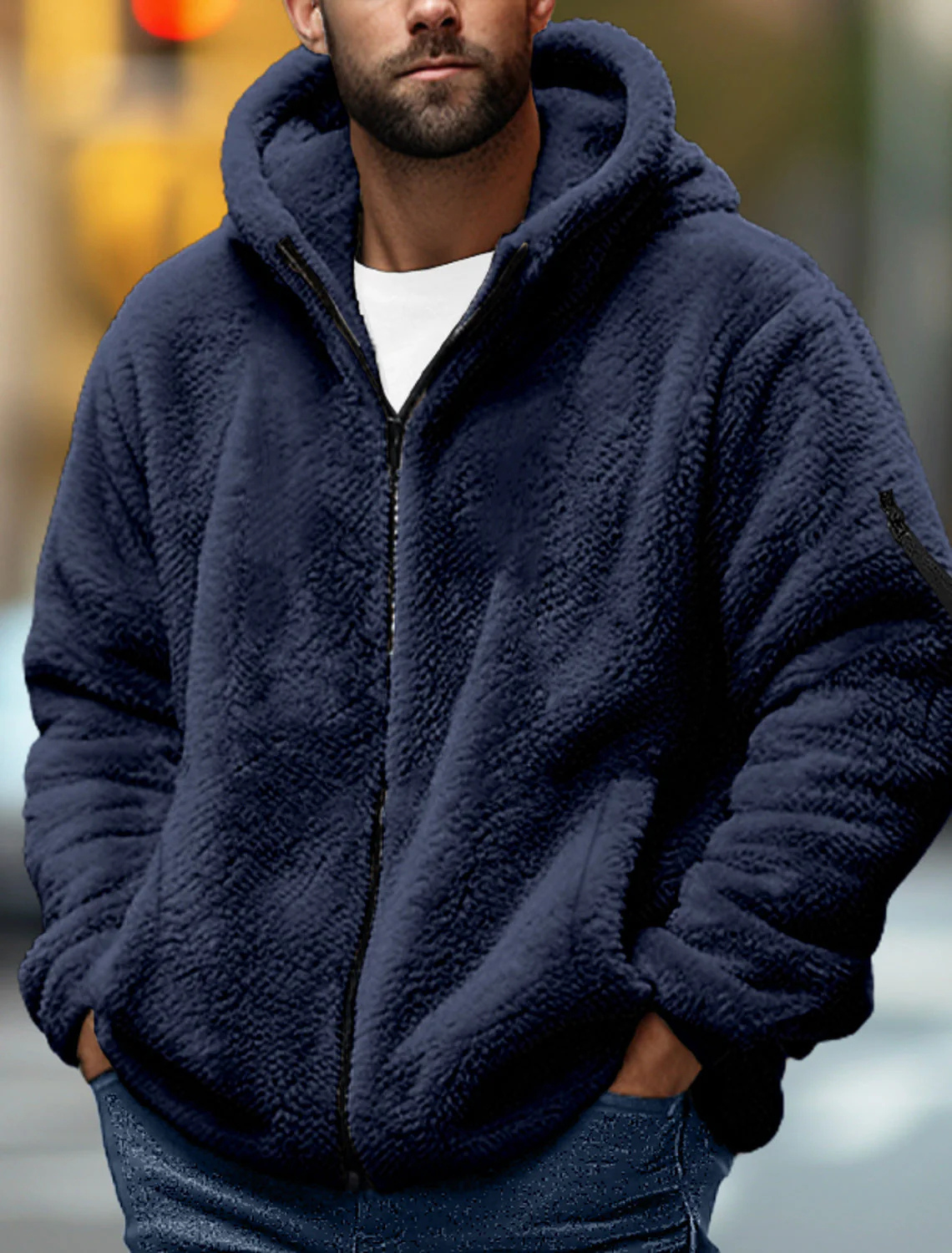 Veste Hiver Homme avec Capuche Réversible - luxestyle