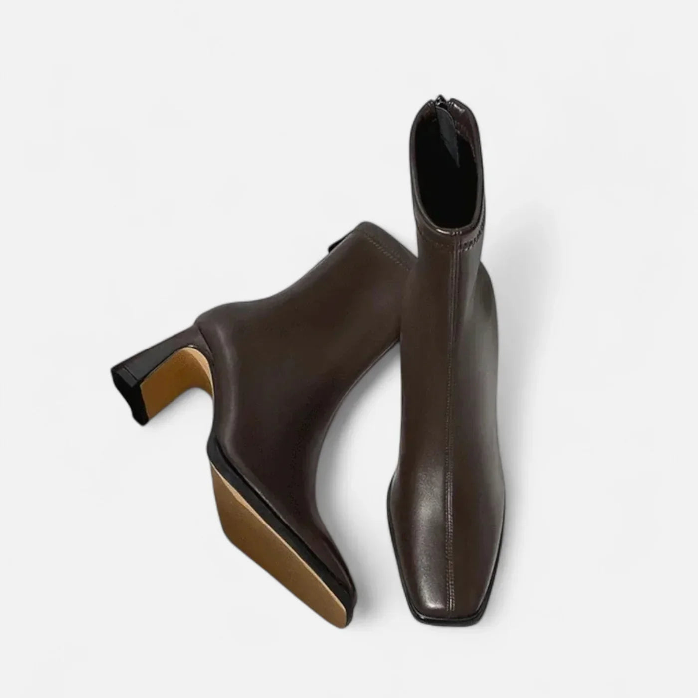 Bottines Femme Hiver Chic à Talon Épais avec Doublure Polaire - LuxeStyle