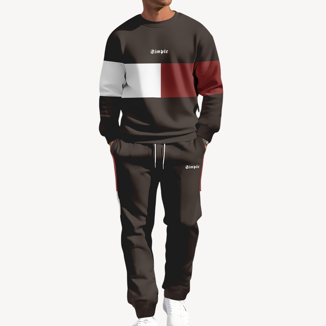 Tenue Sport Homme Veste Puffer Et Pantalon Jogging