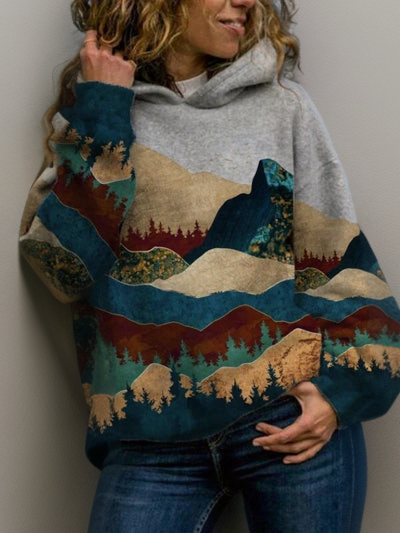 Sweat À Capuche Coloré Confortable pour Femme